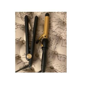 Hair straightener and curling iron.